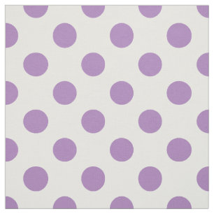 Lavender polka stipt wit stof