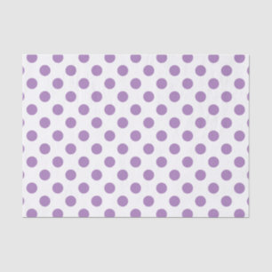 Lavender polka stipt wit tissuepapier