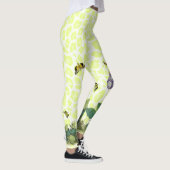 Lavender Primula over Apple Cheetah Leggings (Rechts)