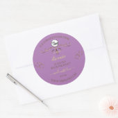 Lavender Product Label Gold  hart Voeg Logo toe (Envelop)