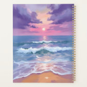 Lavender Purple Beach Sunset Watercolor (Dos)