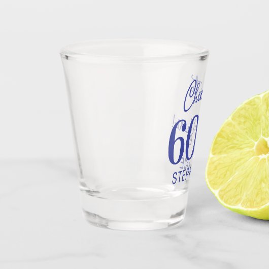 Lavender Purple Cheers to 60 Years 60th Birthday Shot Glas (Links)