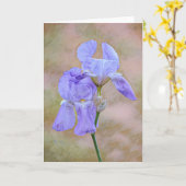 Lavender Purple Flowers Art Note Kaart (Gele Bloem)