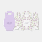 Lavender Purple Rose Wedding Bedankdoosjes (Uitgevouwen)