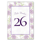 Lavender Purple Rose Wedding Kaart (Voorkant)