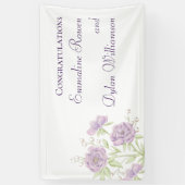 Lavender Purple Rose Wedding Spandoek (Verticaal)