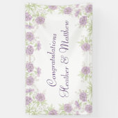 Lavender Purple Rose Wedding Spandoek (Verticaal)