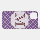 Lavender Quarterfoil Latti Monogramme Coque ipad (Verso (horizontal))