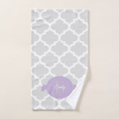 Lavender Quatrefoil - Aangepaste set voor handdoek (Handdoek)