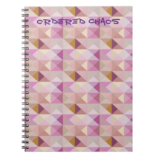 Lavender Quilt Geo Abstrait Orded Chaos Journal (Devant)