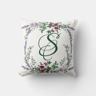 Lavender  Red Rose en Eucalyptus Kussen