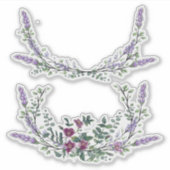 Lavender  Red Rose en Eucalyptus Sticker (Voorkant)