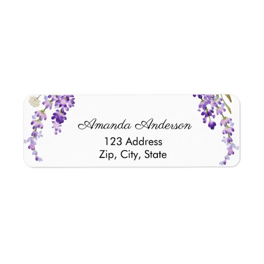 Lavender return address label (Voorkant)