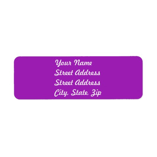 Lavender Return Address Sticker (Voorkant)
