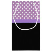 Lavender Ribbon en Polka Dots Klein Cadeauzakje (Achterkant)