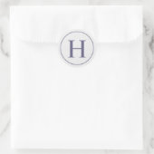 Lavender Ring Monogram Sticker (Tas)