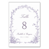 Lavender Romantic Botanical Arch Garden Wedding Kaart (Voorkant)
