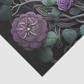 Lavender Roos Celtic Knot Wrapping Paper Tissuepapier (Detail)