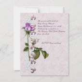 Lavender Roos Wedding Suite Kaart (Achterkant)