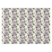 Lavender Roses With Silver And Green Leaves  Tafelkleed (Voorkant (Horizontaal))