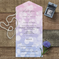 Lavender & Roze Bokeh Modern No Dinner