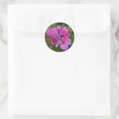 Lavender Roze Roos Ronde Sticker (Tas)