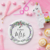 Lavender,  Rozen, Eucalyptus Future Mrs. Papieren Bordje (Feest)