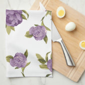 Lavender Rozen Shabby Chic Theedoek (Quarter Fold)