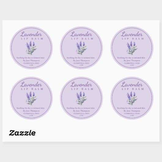 Lavender Salve / Étiquette baume (Feuille)