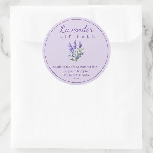 Lavender Salve / Étiquette baume (Sac)
