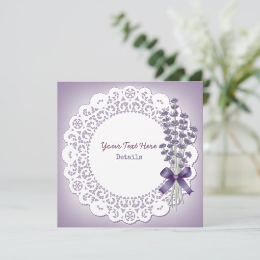 Lavender Save The Date (Staand voorkant)