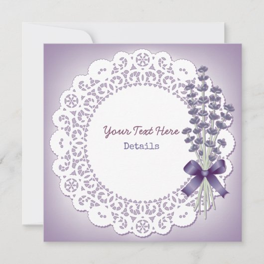 Lavender Save The Date (Voorkant)