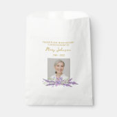 Lavender Seed Packet Memorial Funeral Bedankzakje (Voorkant)