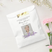 Lavender Seed Packet Memorial Funeral Bedankzakje (Gezegeld)
