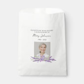 Lavender Seed Packet Memorial Funeral Bedankzakje (Voorkant)