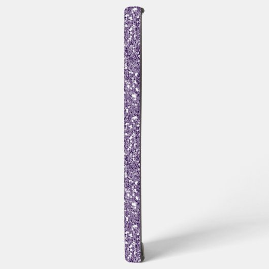 Lavender Sequin Glitter Handwrite Calligrafie Samsung Galaxy Hoesje (Linkerkant)