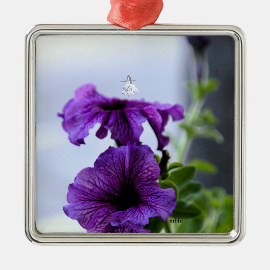 Lavender Shadow Fairy Metal Ornament (Voorkant)