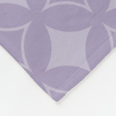 Lavender shippo-patroon fleece deken (Hoek)