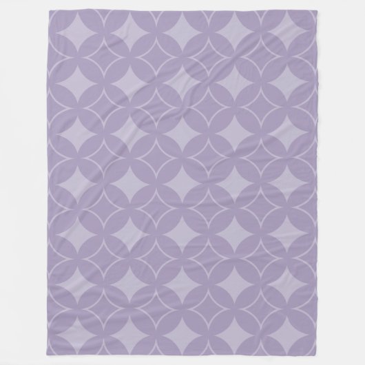 Lavender shippo-patroon fleece deken (Voorkant)