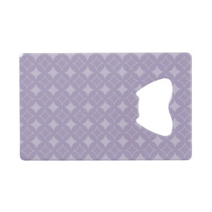 Lavender shippo-patroon kredietkaart flessenopener