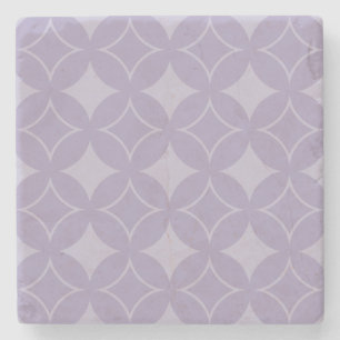 Lavender shippo-patroon stenen onderzetter