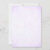 Lavender & Silver Glitter Blik Weddenschap Kaart (Achterkant)