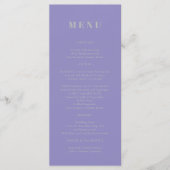 Lavender Silver Menu Simple (Voorkant)