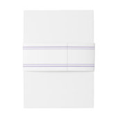 Lavender Simple Elegant Modern Wedding Uitnodigingen Wikkel (Achterkant Voorbeeld)