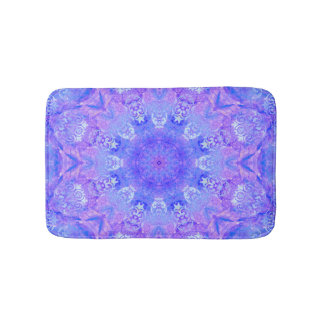 Lavender Sky Blue Paars Sparkle Damask Badmat