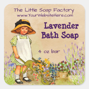 Lavender Soap and Bath Products Label - 1