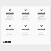 Lavender Soap Handmade with Ingredients List Ronde Sticker (Vel)