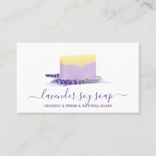 Lavender Soap Natural Spa Cosmetic Visitekaartje