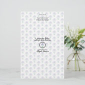 Lavender Soap Packaging Wrapper | Lijnpapier (Staand voorkant)