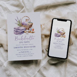 Lavender Spa Day Vrijgezellenfeest Kaart